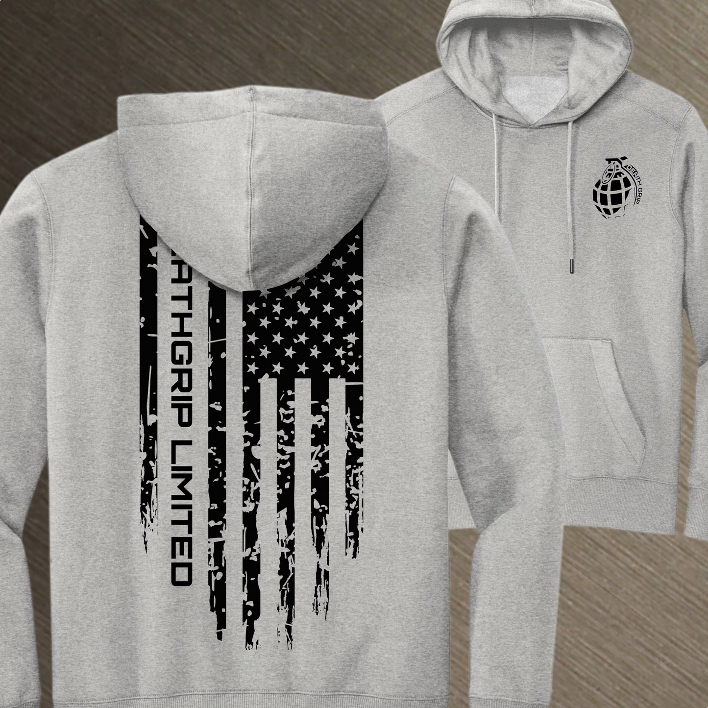 DGL American Flag Grey Hoodie