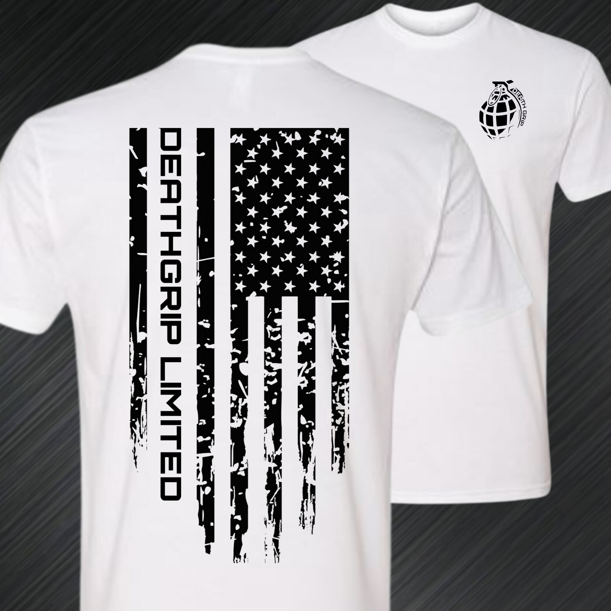DGL American Flag White T Shirt