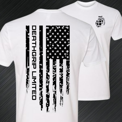 DGL American Flag White T Shirt