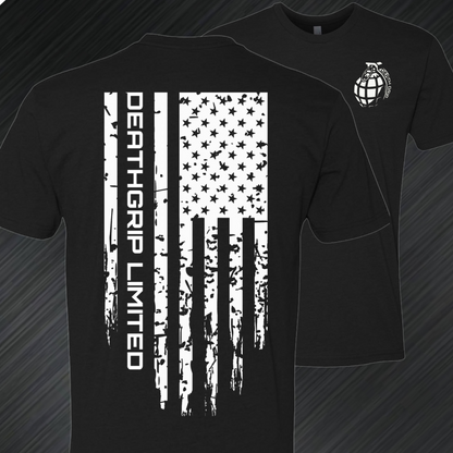 DGL American Flag Black T Shirt