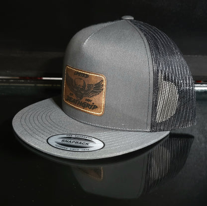 DGL Skull Hat Dark Brown Patch Gry/Blk