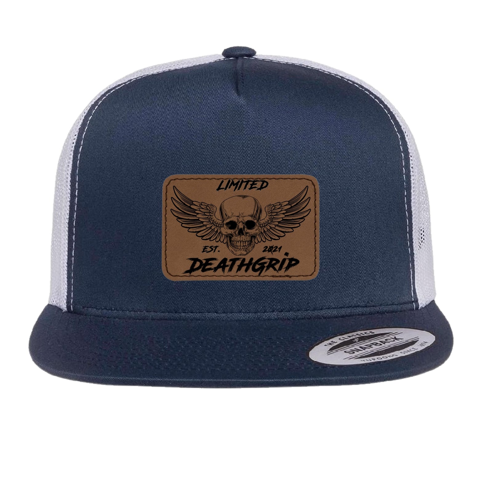 DGL Skull Hat Dark Brown Patch Blu/Wht