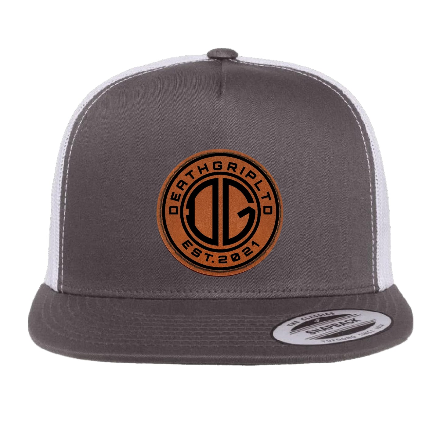 DGL Logo Hat Leather Patch Gry/Wht