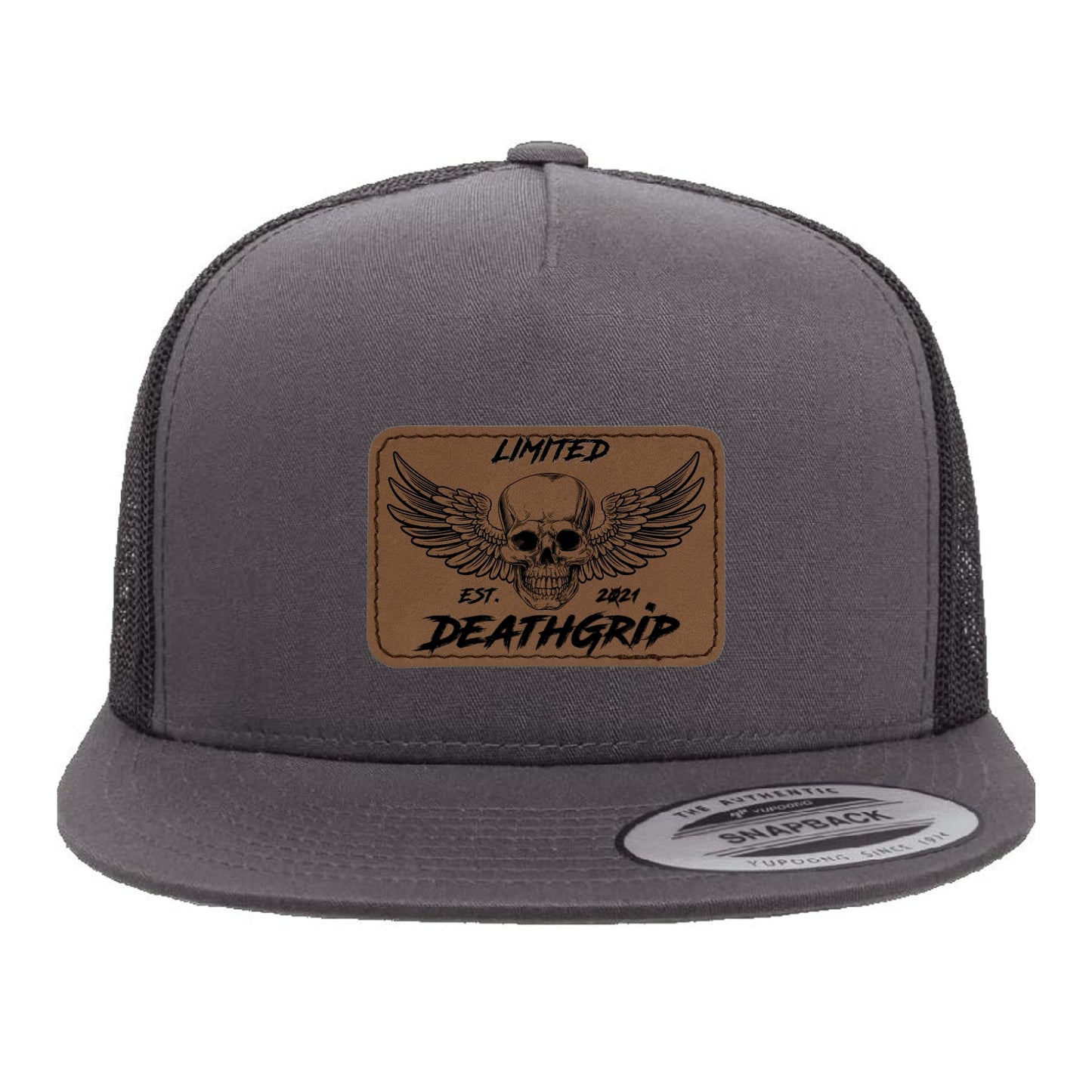 DGL Skull Hat Dark Brown Patch Gry/Blk