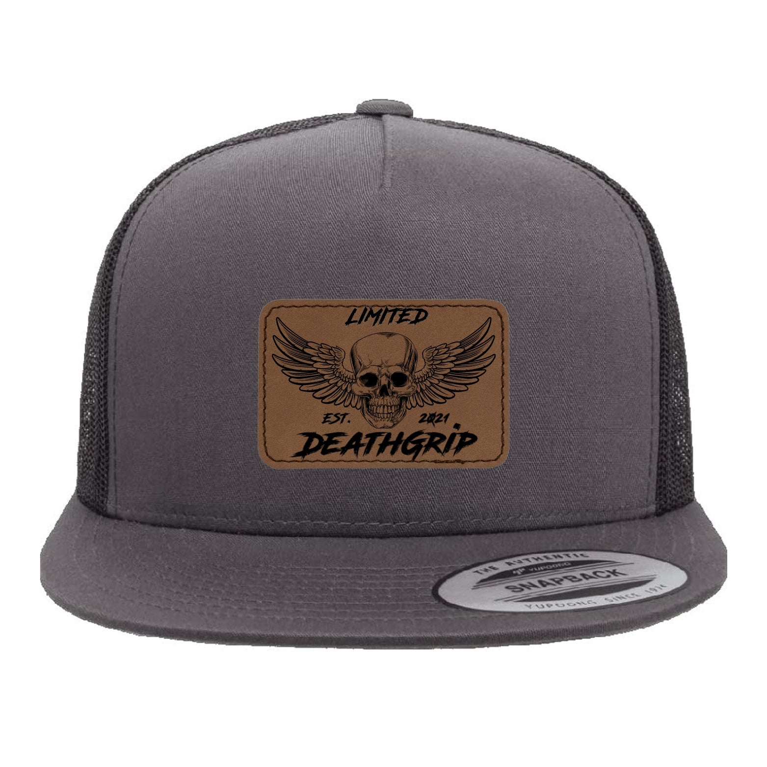 DGL Skull Hat Dark Brown Patch Gry/Blk