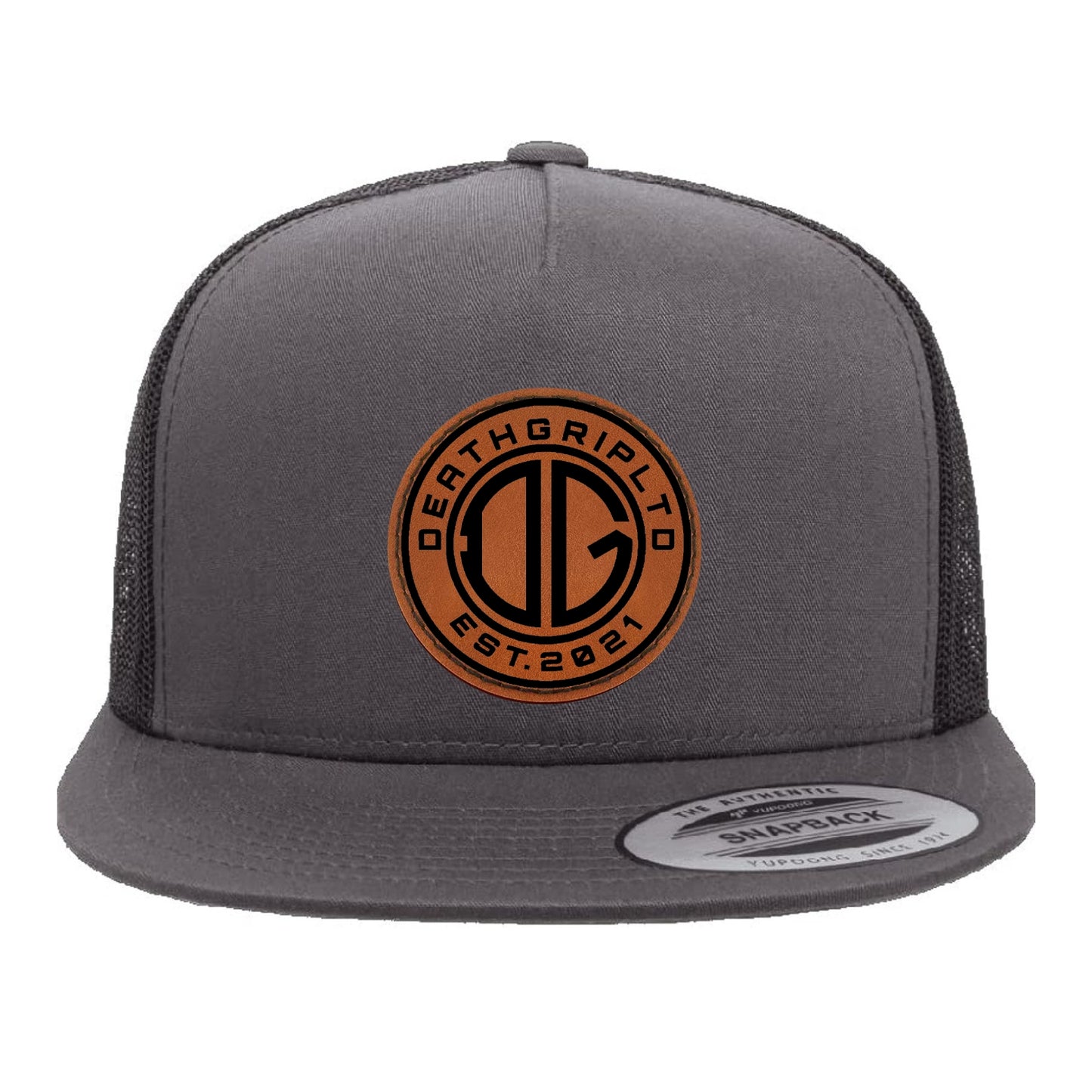 DGL Logo Hat Leather Patch Gry/Blk