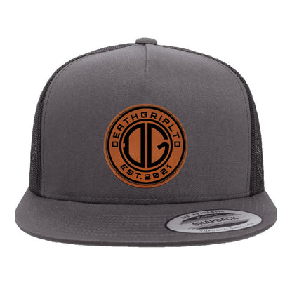 DGL Logo Hat Leather Patch Gry/Blk