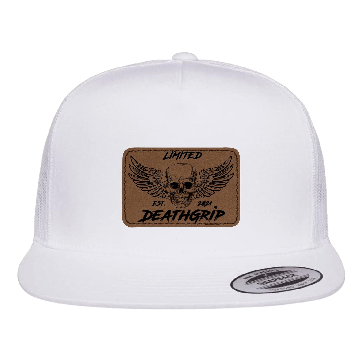 DGL Skull Hat Dark Brown Patch Wht/Wht
