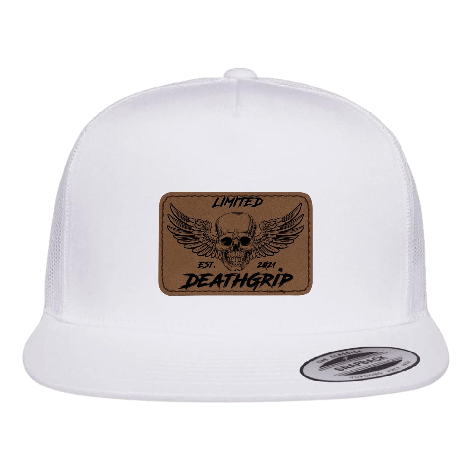 DGL Skull Hat Dark Brown Patch Wht/Wht