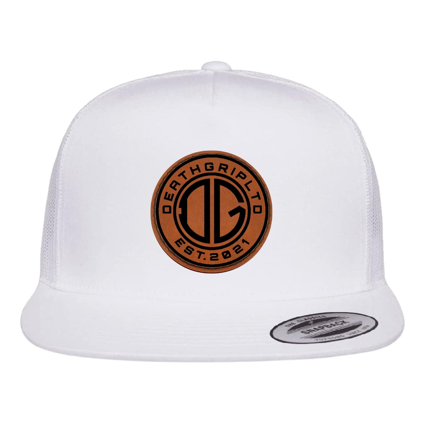 DGL Logo Hat Leather Patch Wht/Wht