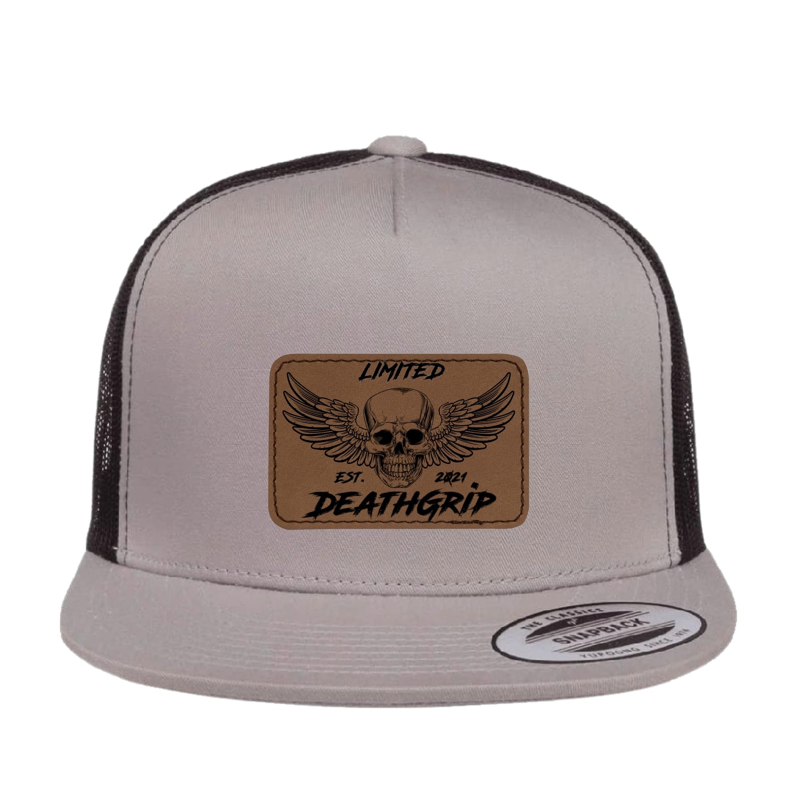 DGL Skull Hat Dark Brown Patch Slv/Blk