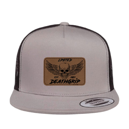 DGL Skull Hat Dark Brown Patch Slv/Blk